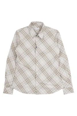 Slim Fit Check Cotton Shirt