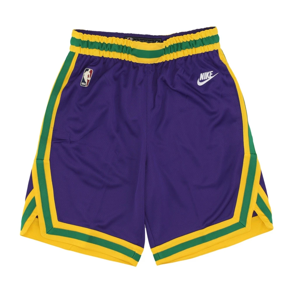 Nike Utah Jazz Basketball Shorts Classics Swingman Purple, Herr