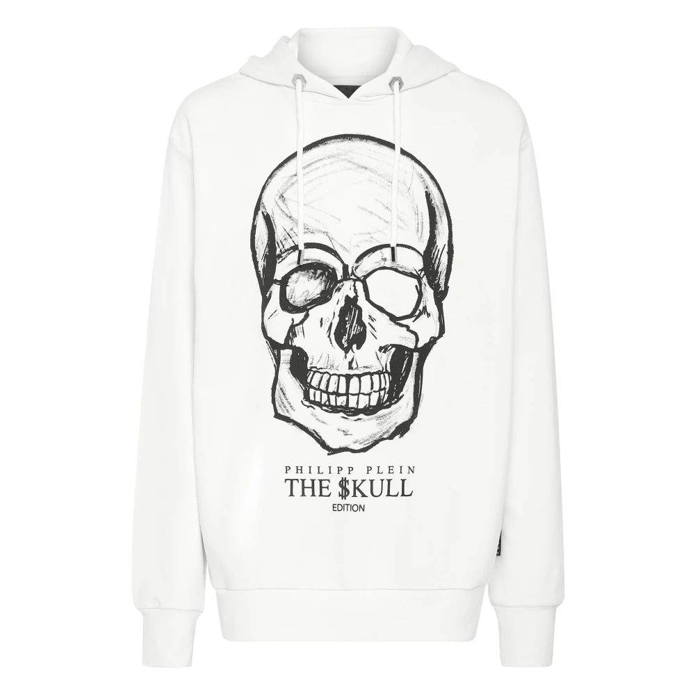Philipp Plein Uomo Bianco - Hoodie Sweatshirt Skull - Sweatshirts & Hoodies - 2XL