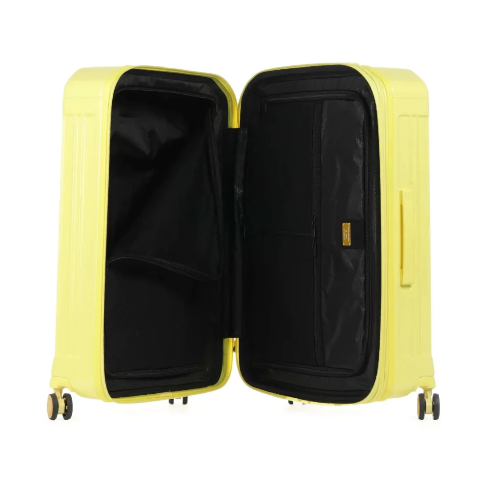 Piquadro Uitbreidbare Hardshell 4-Wiel Trolley Bagage Yellow Unisex