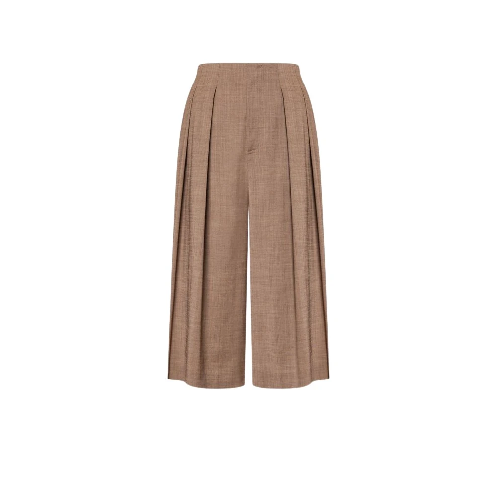 Philosophy Di Lorenzo Serafini Women's Brown Bermudas, M, High-Waisted Bermuda Shorts