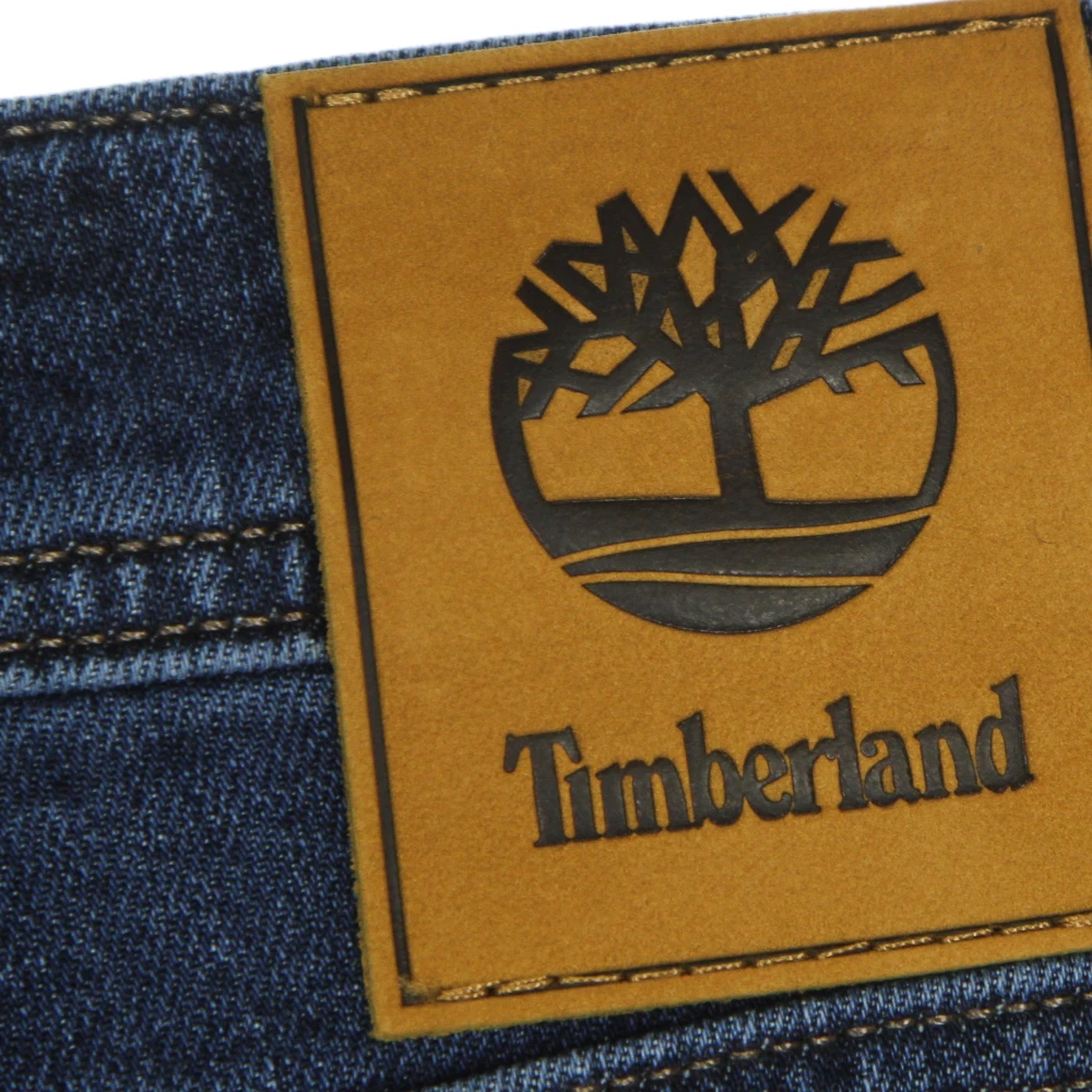Timberland Indigo Denim Jeans Hoge Taille Regular Fit Blue Heren