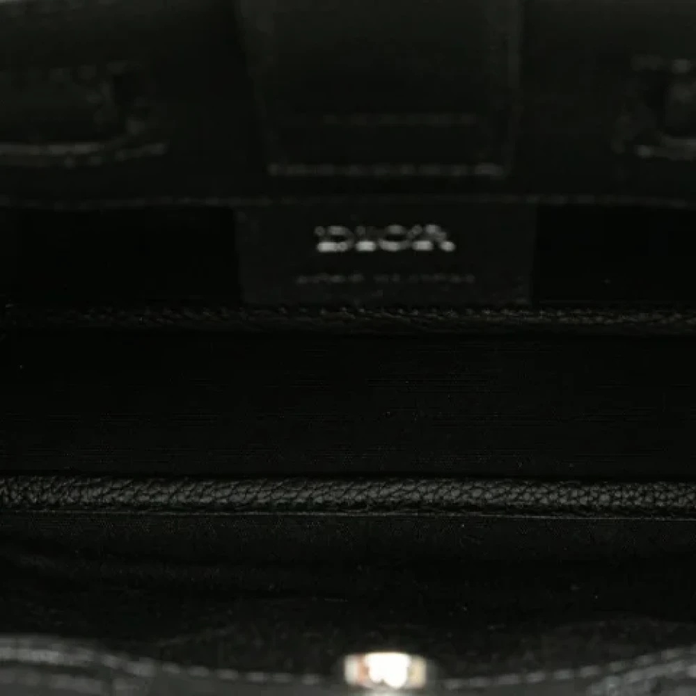 Dior Vintage Pre-owned Leather dior-bags Black Dames