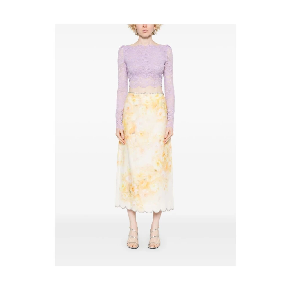 Zimmermann Gele Rits Achter Rok Yellow Dames