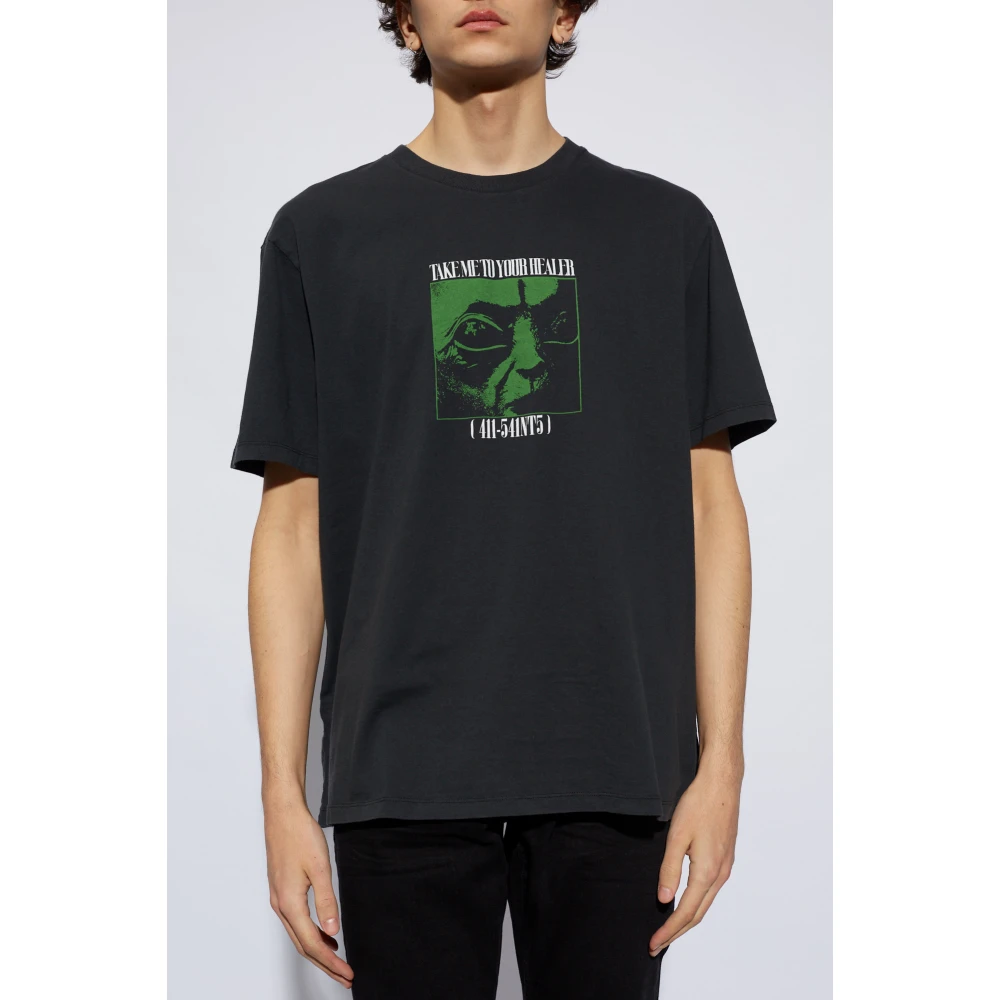 AllSaints Zeta bedrukt T-shirt Black Heren