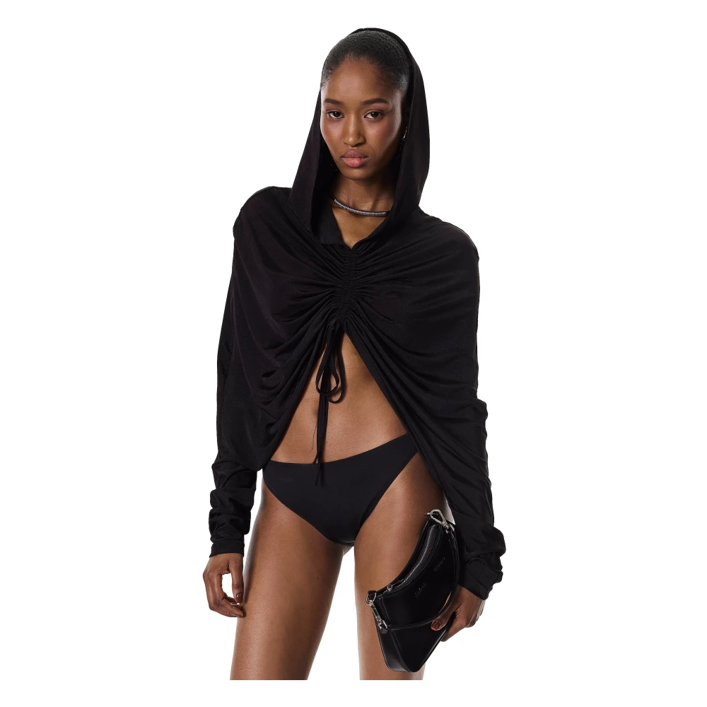 Kazar Studio Zwarte minimalistische leren handtas Black Dames