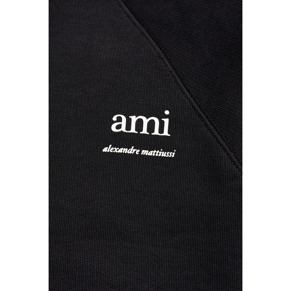 Ami Paris Sweatshirt met logo Black Heren