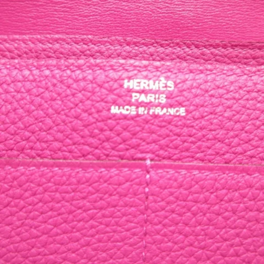 Hermès Vintage Pre-owned Canvas wallets Pink Dames