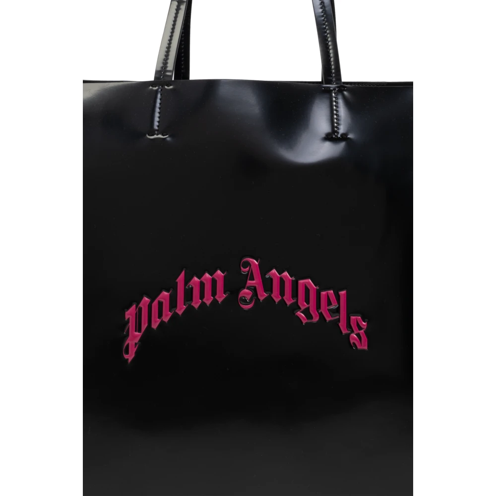 Palm Angels Shopper tas van eco-leer Black Dames