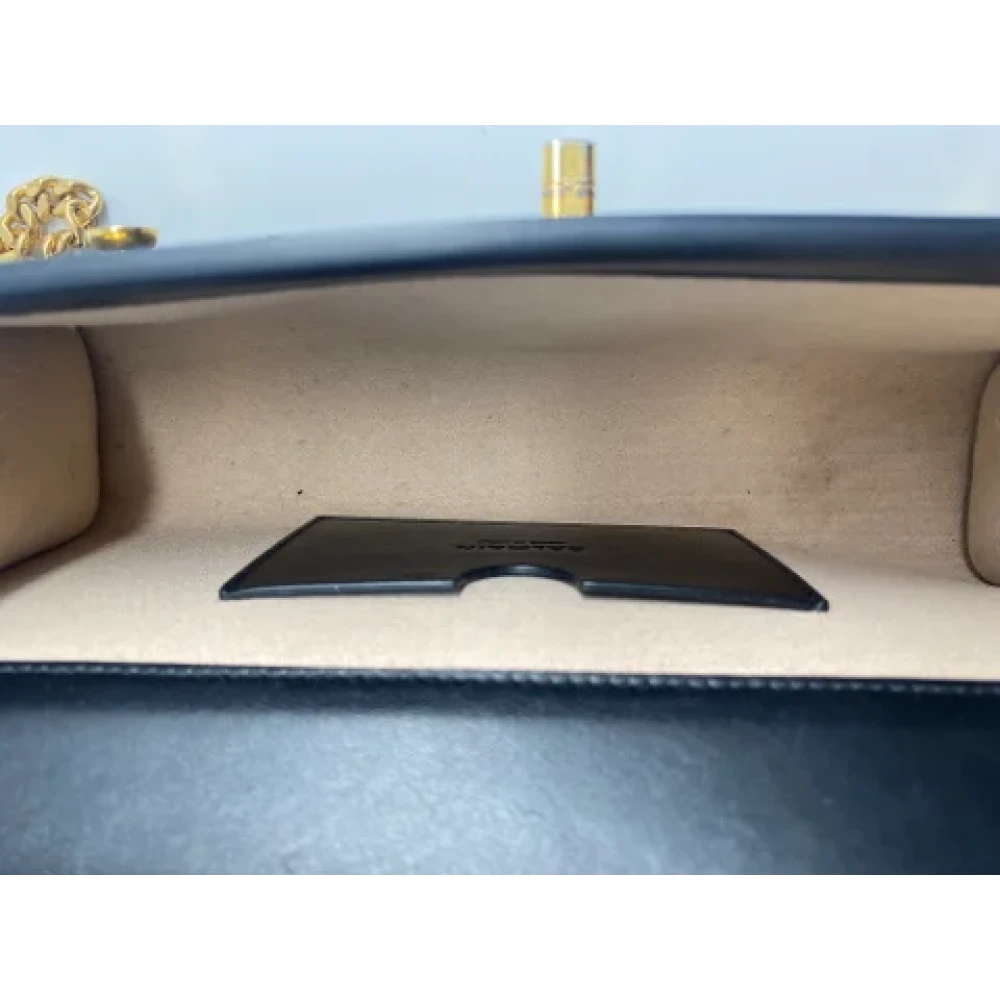 Balmain Pre-owned Leather shoulder-bags Black Dames