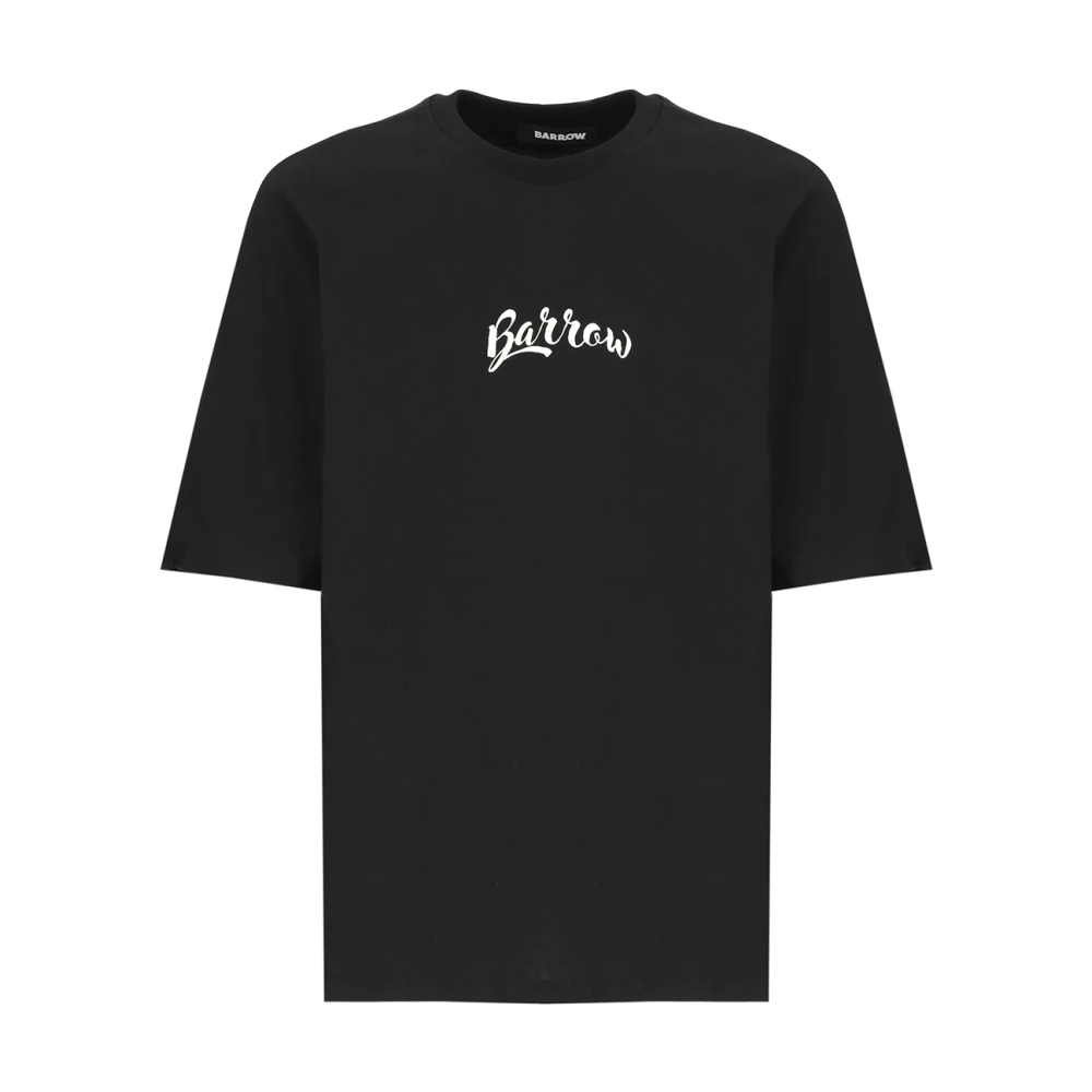 Barrow Fluffy Team Print T-shirt Black