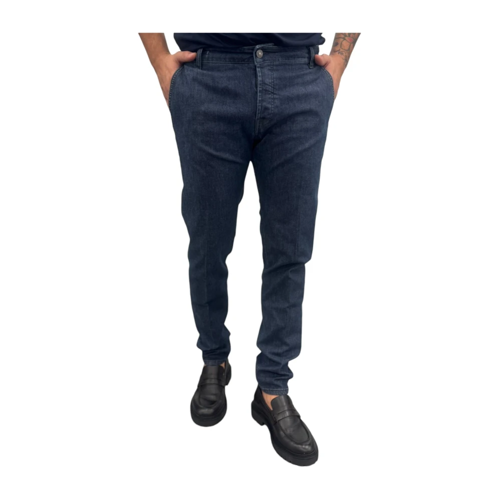 Michael Coal Stretch Denim Skinny Jeans Blue Heren