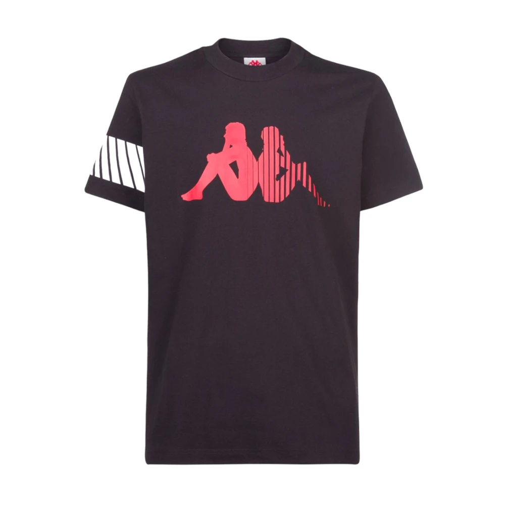 Kappa T-Shirts Black Heren