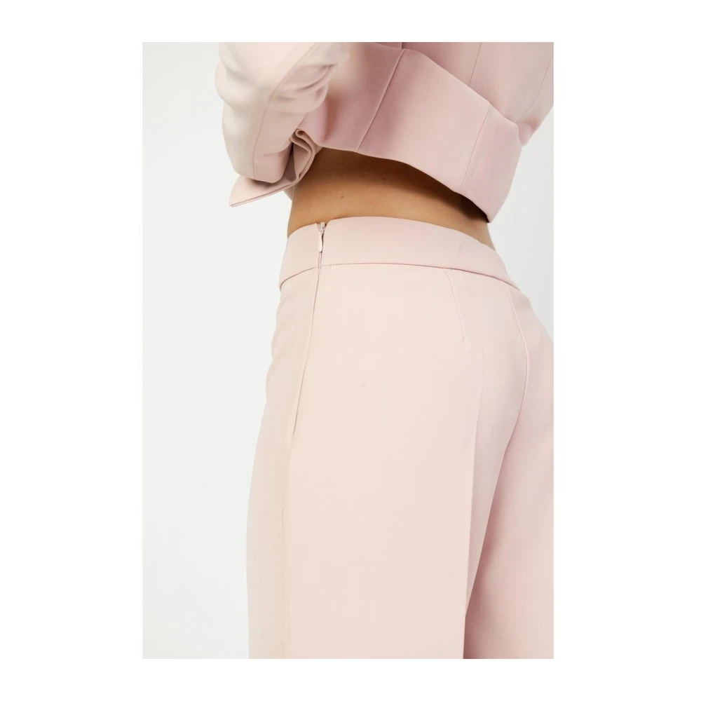Sandro Ferrone Multicolor Palazzo Broek Polyester Mix Pink Dames