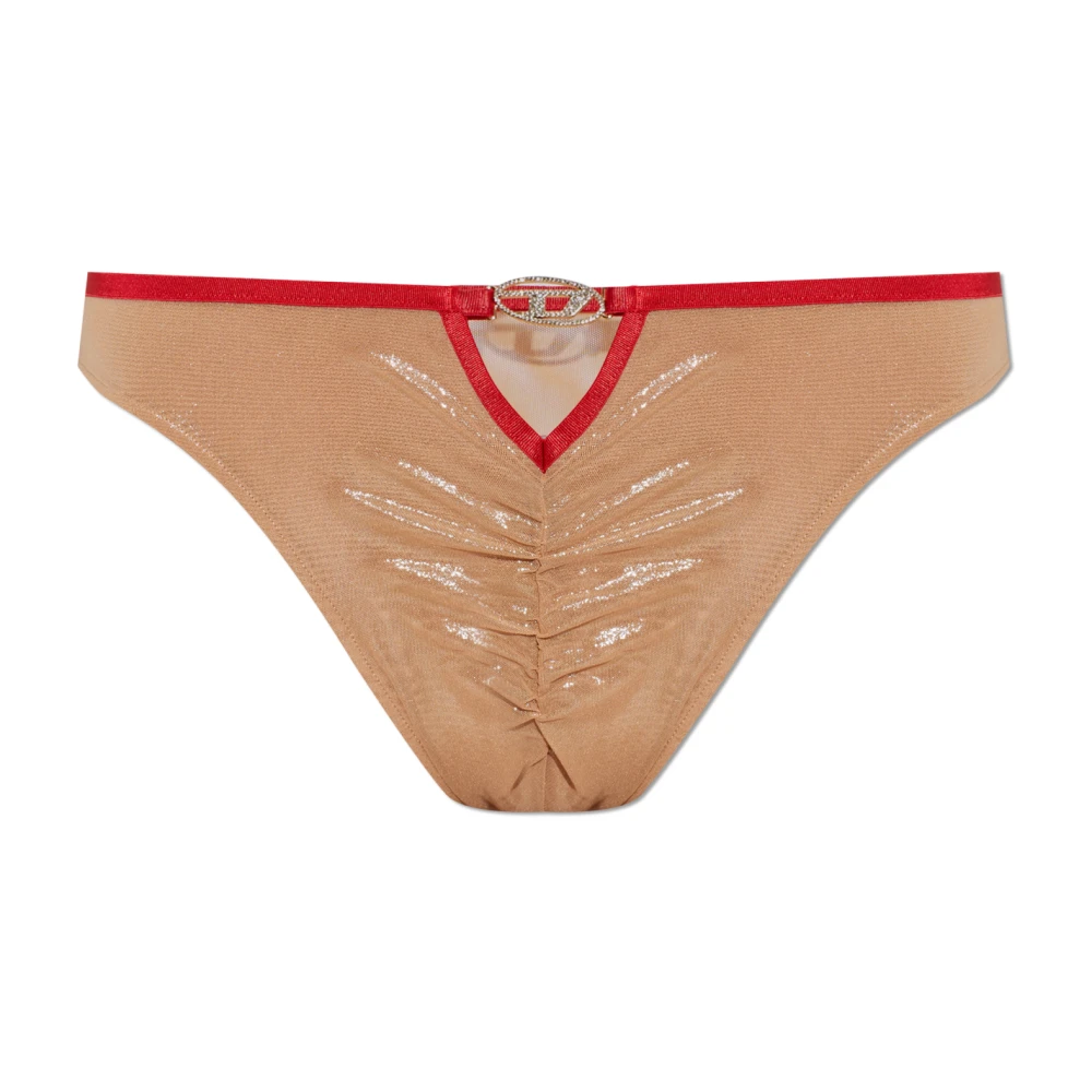 Diesel Women's Beige Janie-Gft Brazilian Briefs - Underpants - M - Underwear