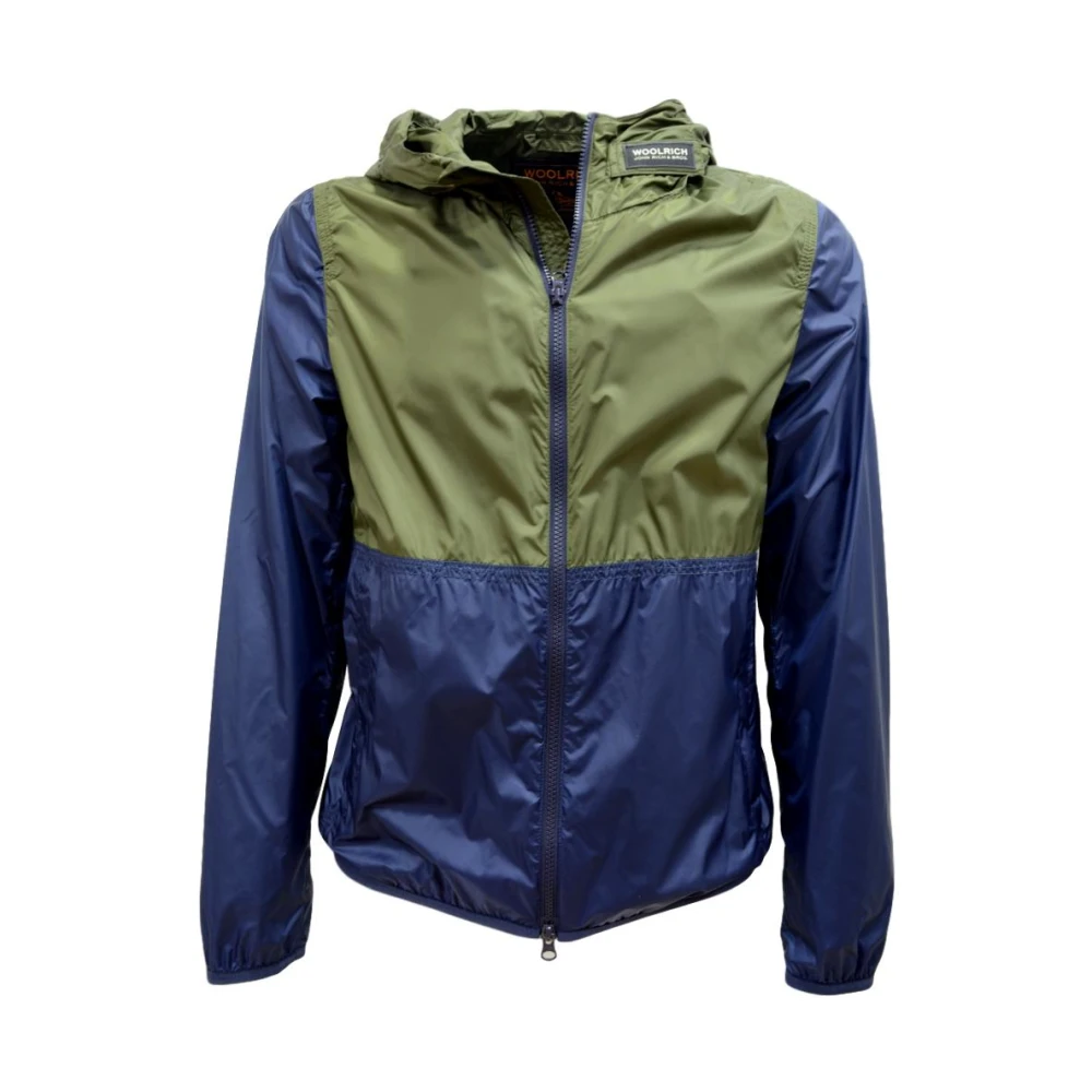 Woolrich Men's Multicolor Windbreaker Jacket - Light Jackets - Xs - Jackets