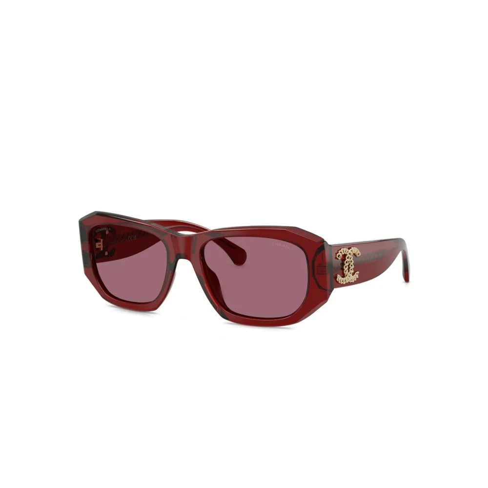 Chanel Women's Red 1819Ev Sunglasses - Sunglasses - 55 Mm - Accessories