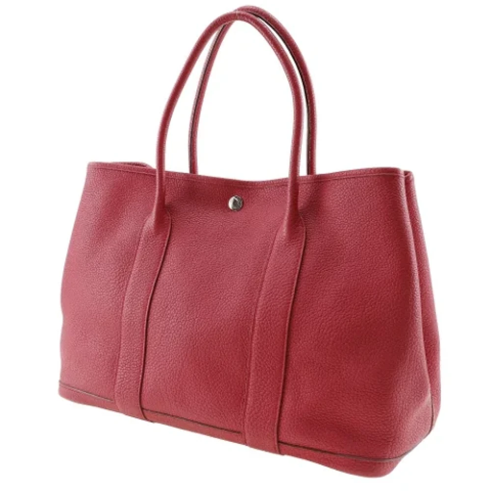 Hermès Vintage Pre-owned Leather handbags Red Dames
