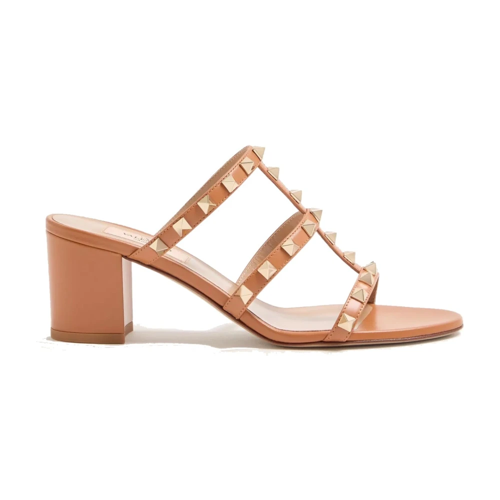Valentino Garavani Women's Brown Rockstud Mule