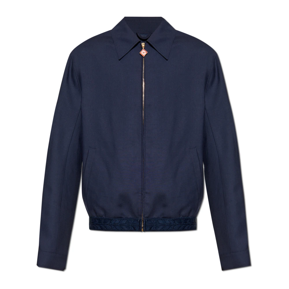 Casablanca Blauwe Wollen Jas Stijlvol Blue Heren