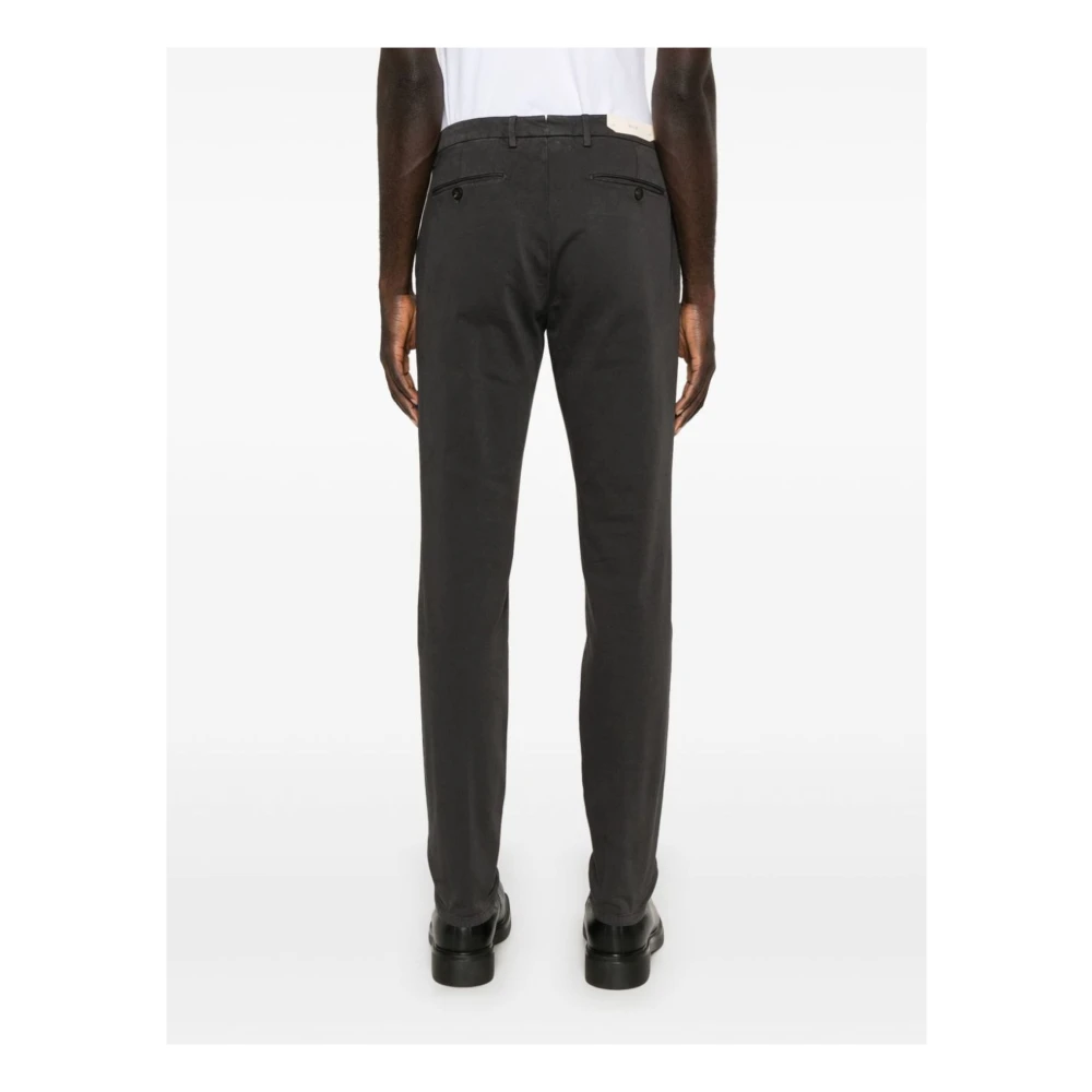 Briglia Grijze Katoenmix Chino Rechte Pijp Gray Heren