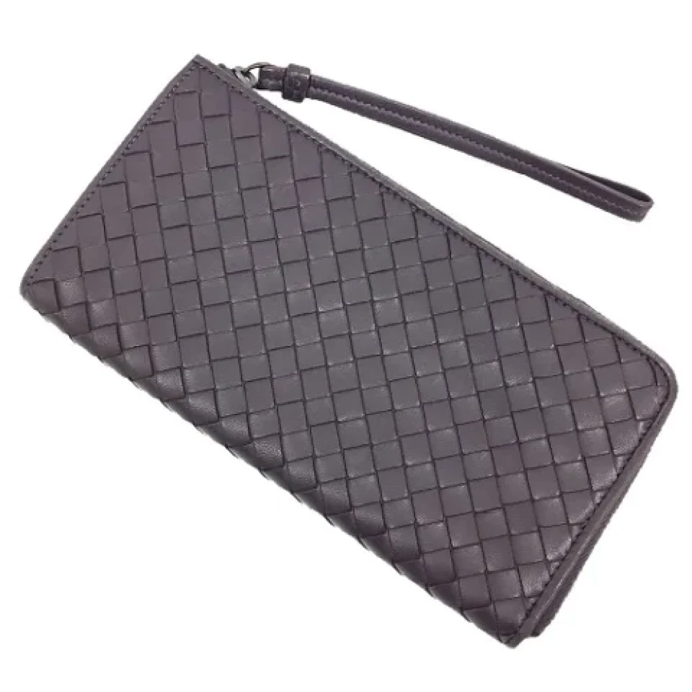 Bottega Veneta Vintage Pre-owned Leather wallets Brown Dames