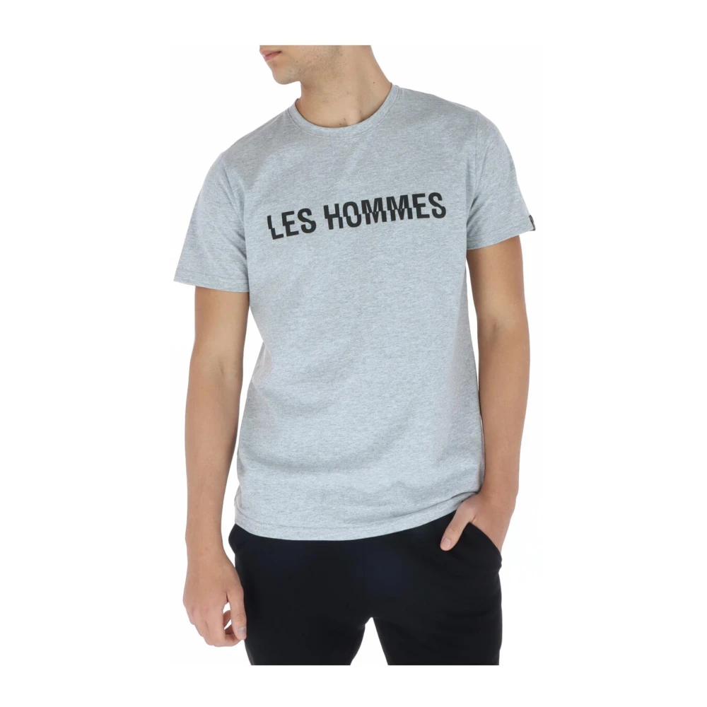 Les Hommes T-Shirts Gray Heren