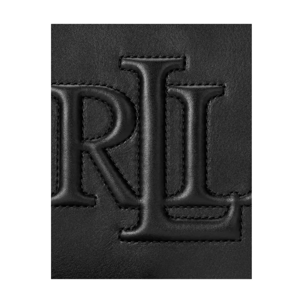 Ralph Lauren Dames Schoudertas Leer Stijlvol Model Black Dames
