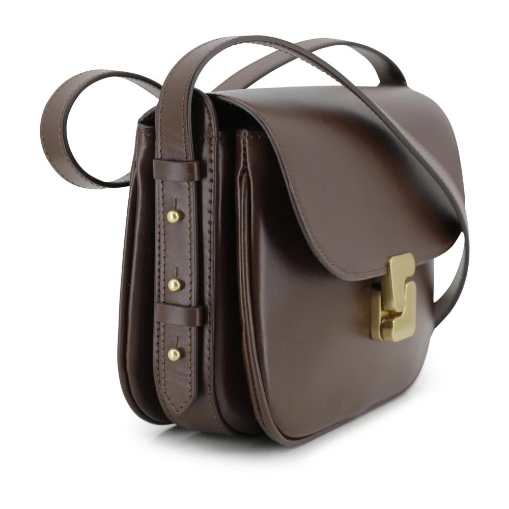 Soeur Bruine Mini Crossbody Tas Vrouw Leer Brown Dames