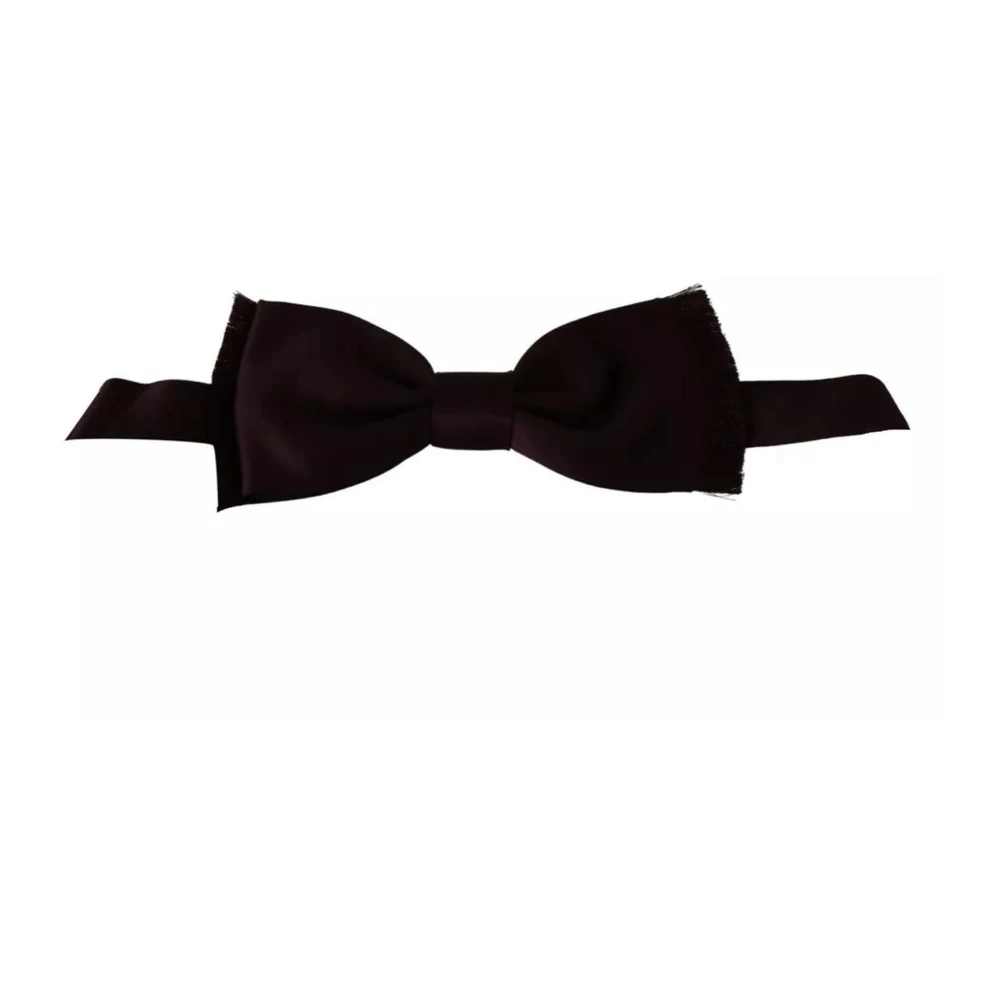 Dolce & Gabbana Luxe Zijden Vlinderdas met Logodetails Red Heren