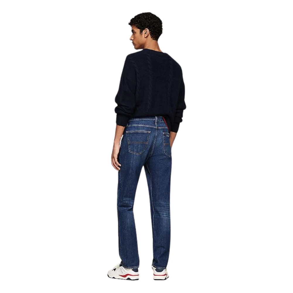 Tommy Hilfiger Slim Fit Denim Jeans met iconische details Blue Heren