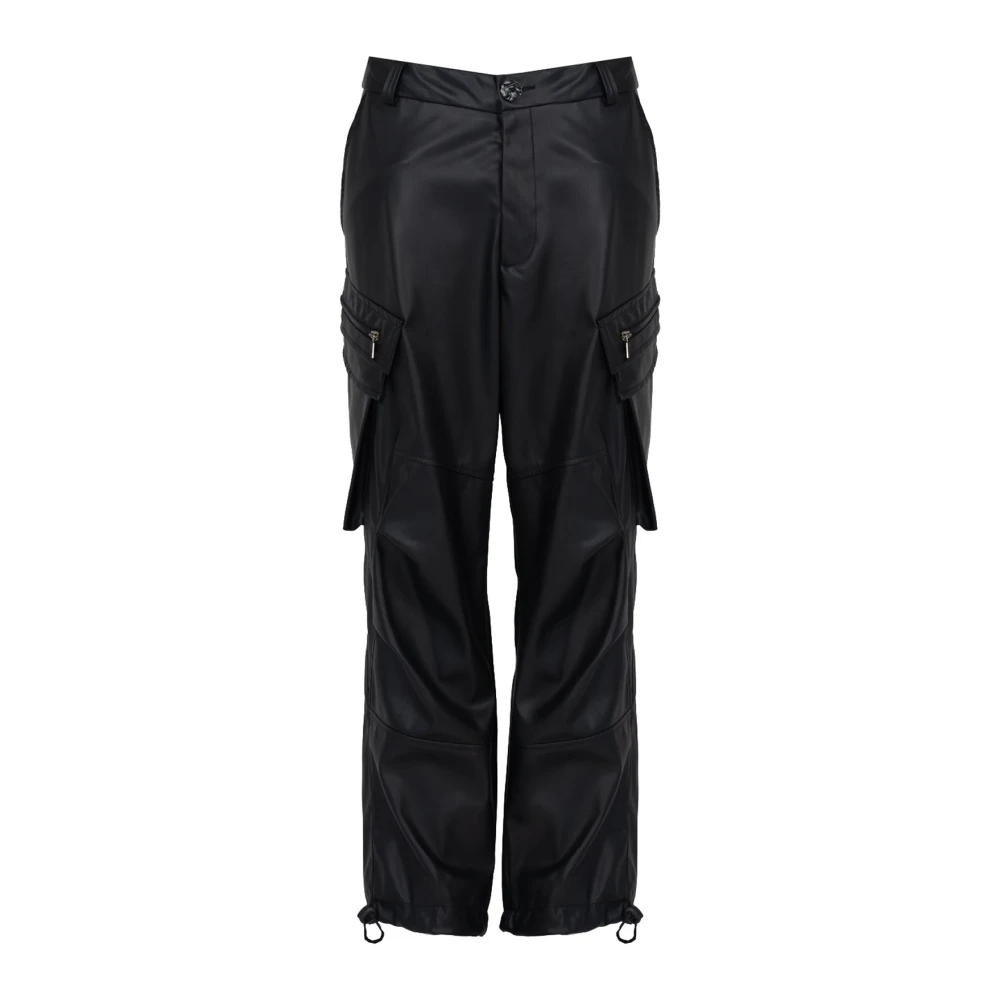 La Haine Inside Us Elegante Joggerbroek met Ritszakken Black Heren