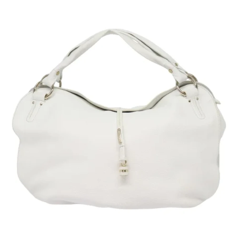 Celine Vintage Pre-owned Leather handbags White Dames