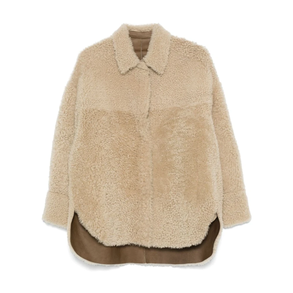 Salvatore Santoro Witte Jas voor Vrouwen Brown Dames