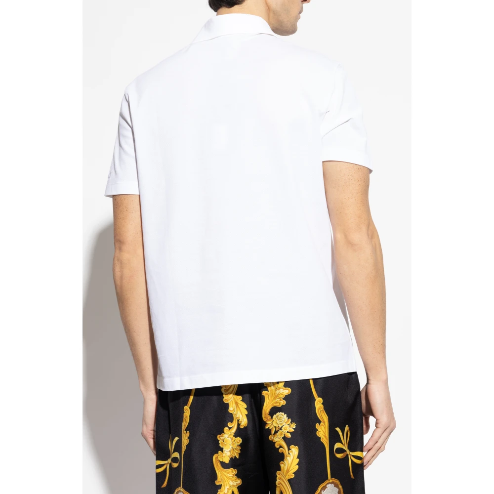 Versace Katoenen polo White Heren