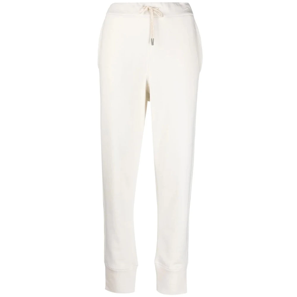 Jil Sander Beige Casual Katoenen Broek Elegant Stijl Beige Dames