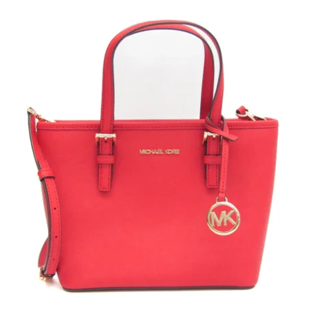 Michael Kors Pre-owned Leather handbags Red Dames