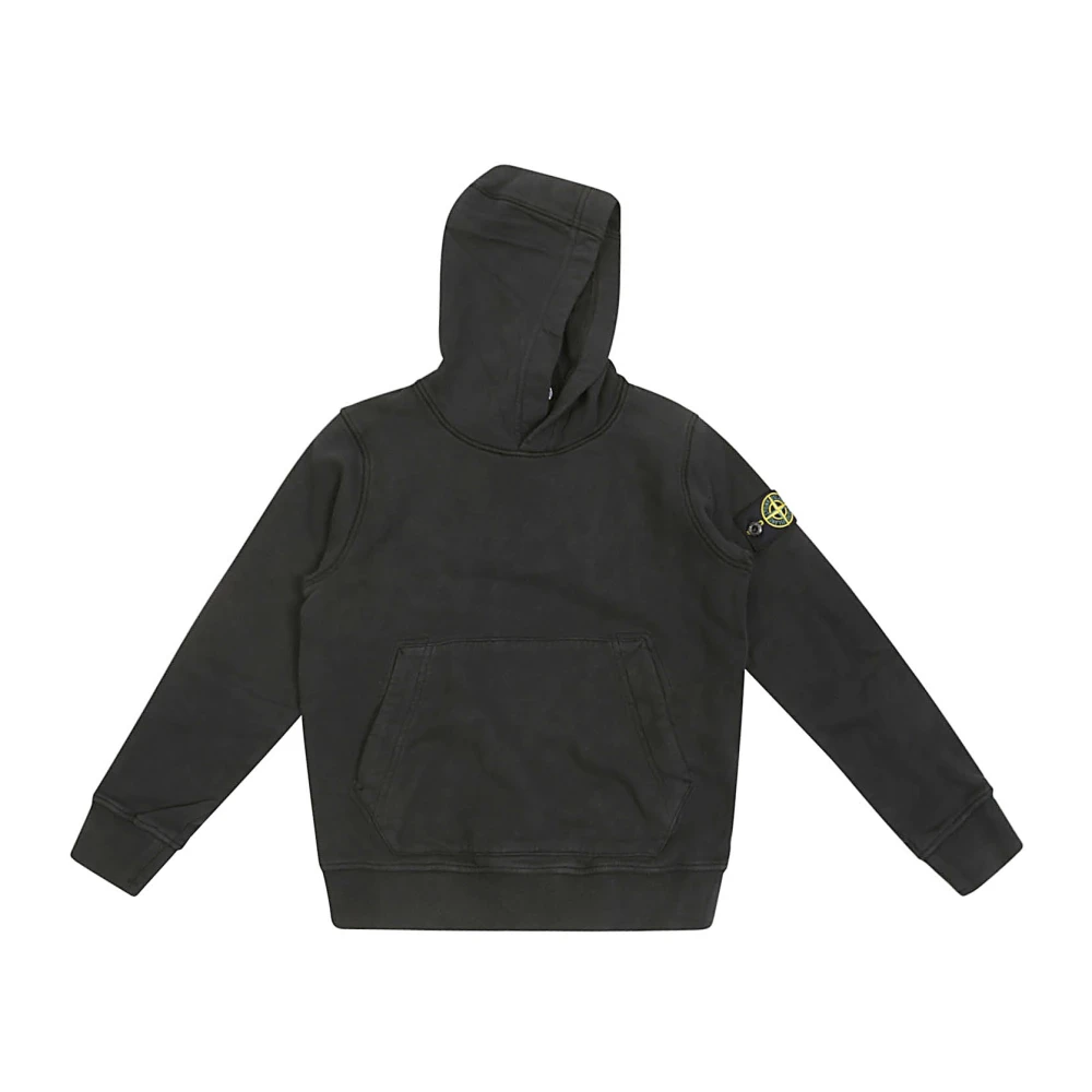 Stone Island Barn Hoodie Sweatshirt Black, Pojke