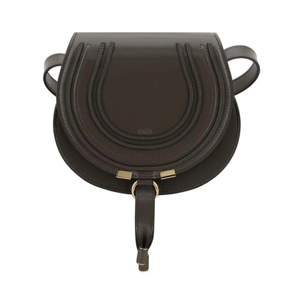 Chloé Schoudertas met kwast en messing bedel Gray Dames