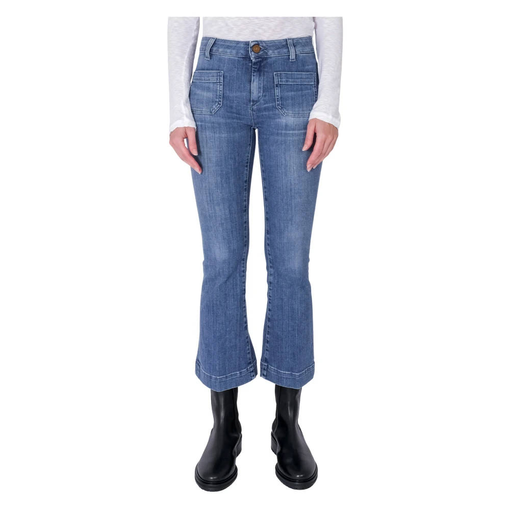 Seafarer Cropped Flared Jeans Francoise Blue Dames