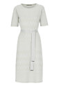 green-cotton-blend-dress-with-lurex