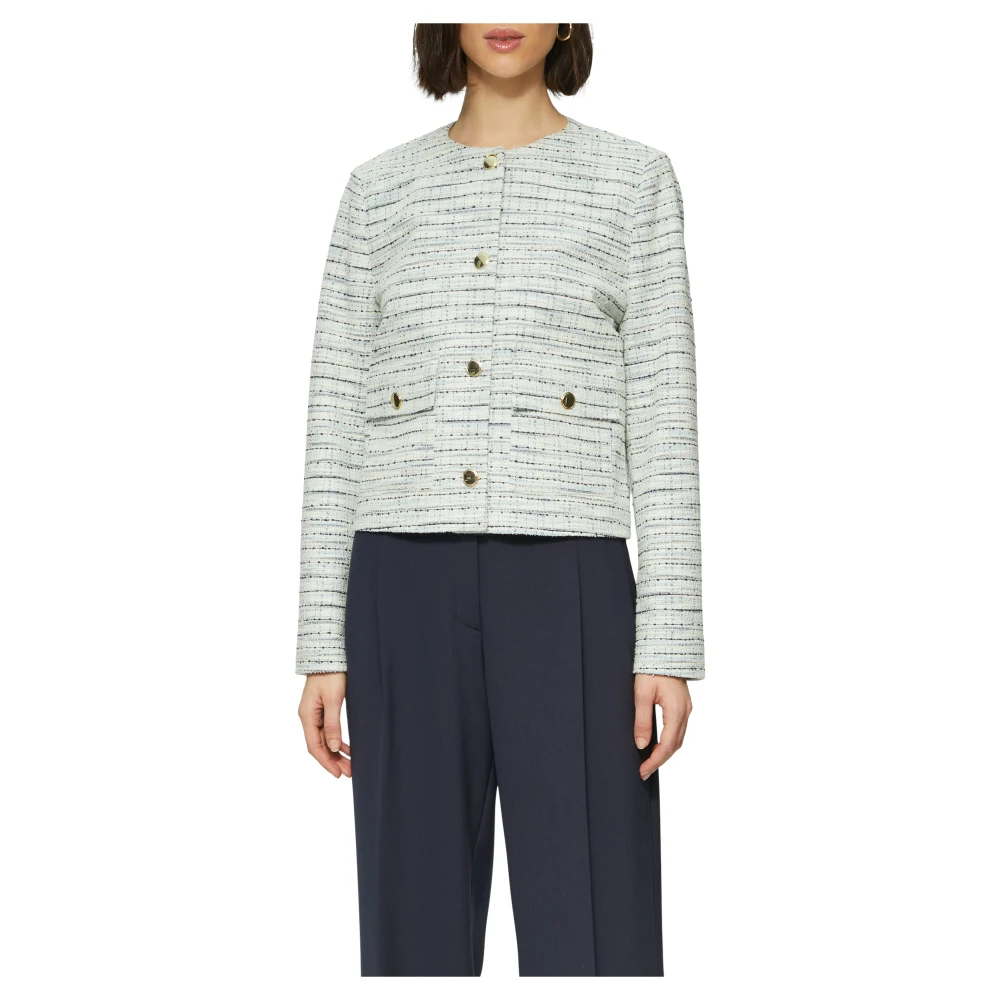 s.Oliver Geruite Bouclé Indoor Blazer Green Dames