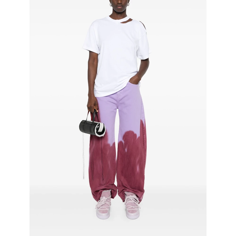 MM6 Maison Margiela Casual katoenen T-shirt White Dames