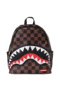 sac-a-dos-mini-requin-echiquier-marron