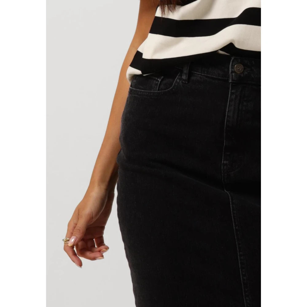 By-Bar Zwarte Pencil Rok Black Dames