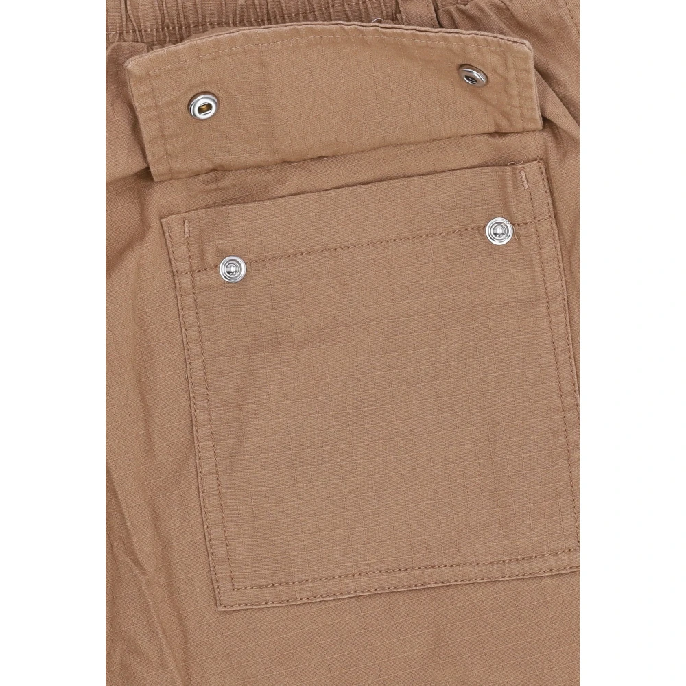 Dolly Noire Ripstop Baggy Cargo Broek Beige Heren