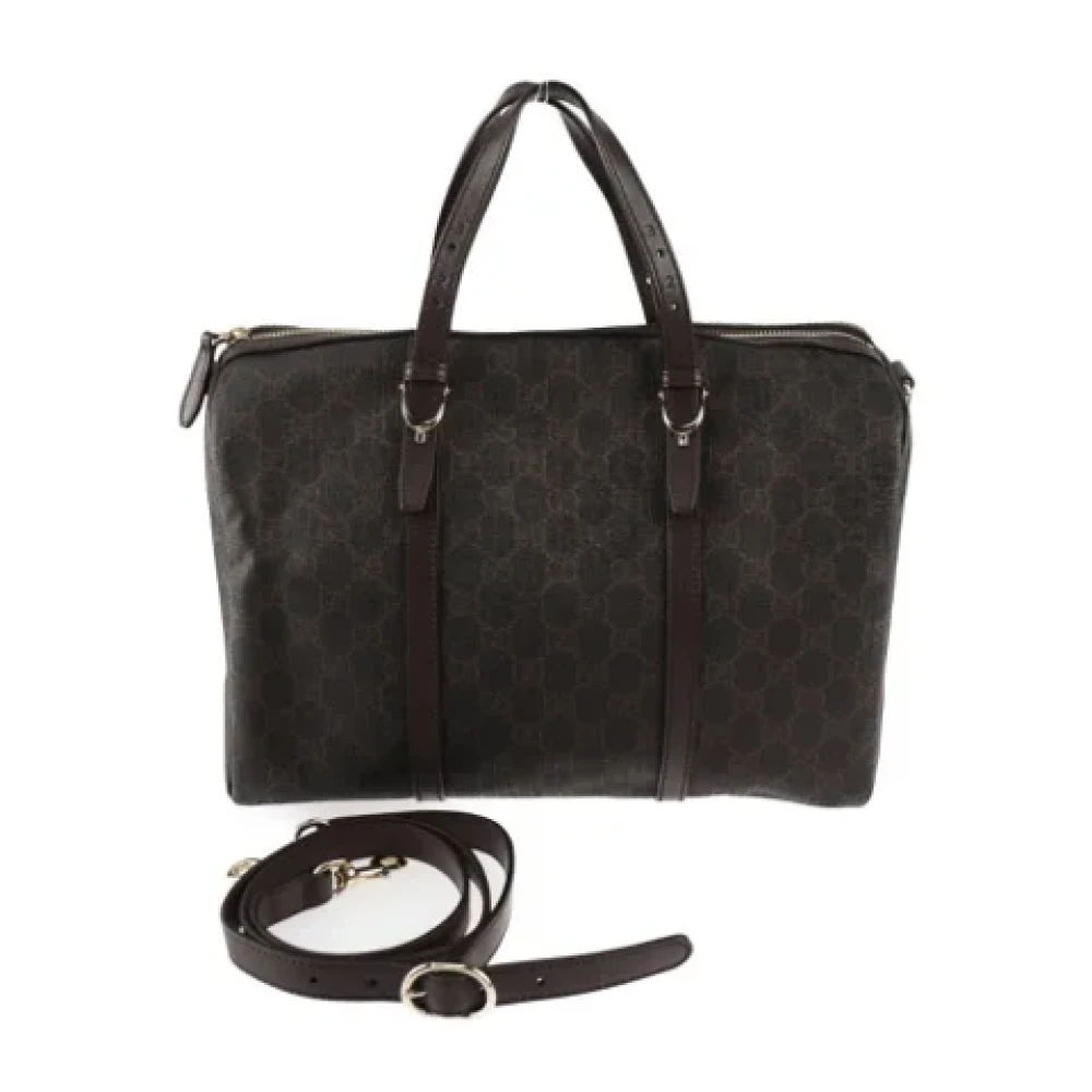 Gucci Vintage Pre-owned Canvas handbags Black Dames