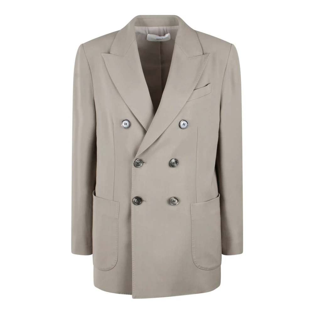 Ami Paris Double Breasted Blazer Beige Dames
