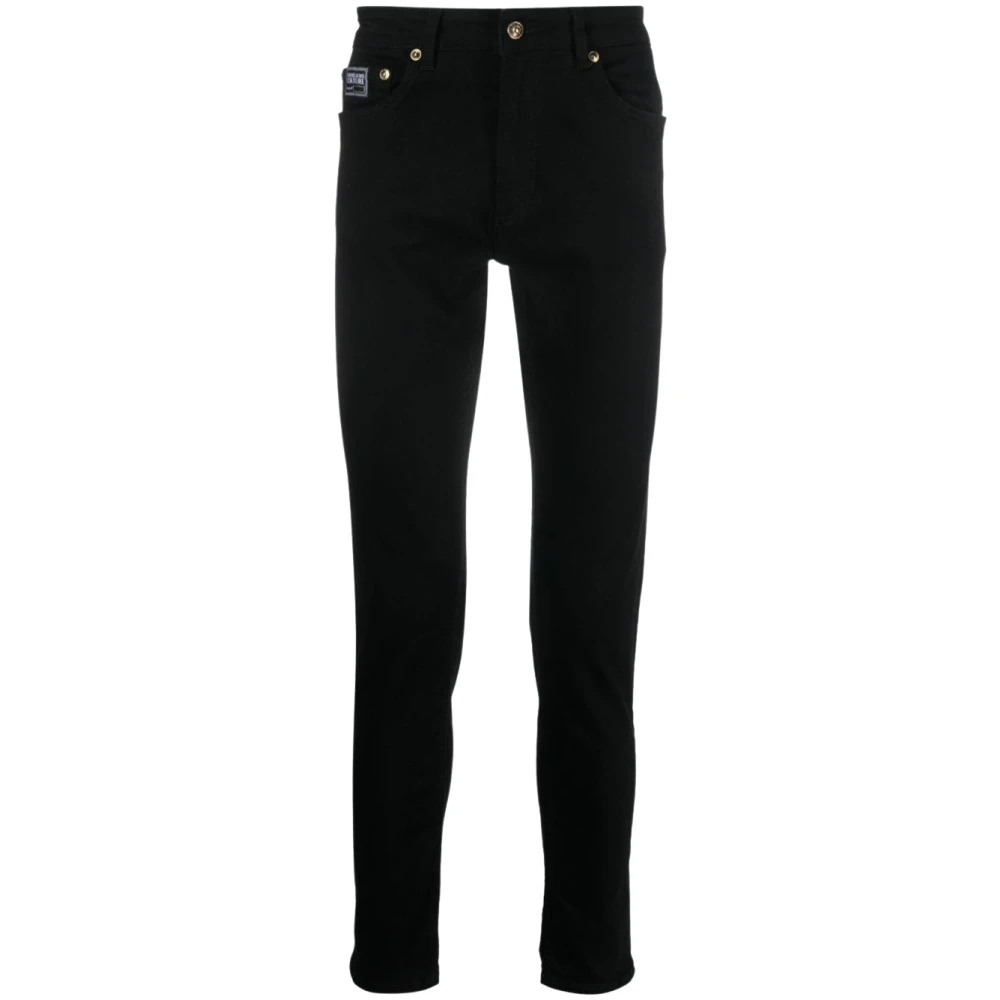 Versace Jeans Couture Zwarte Slim-Fit Jeans voor Heren Black Heren