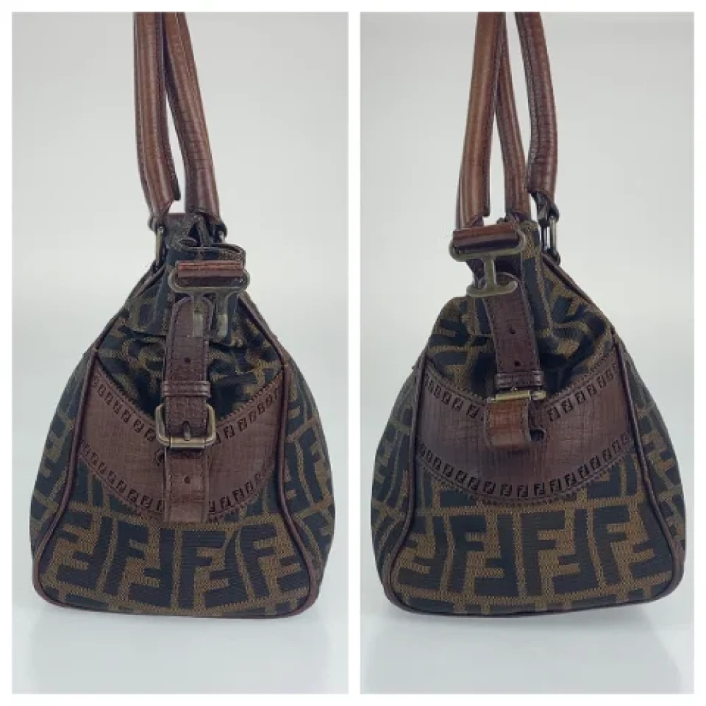 Fendi Vintage Pre-owned Canvas fendi-bags Brown Dames